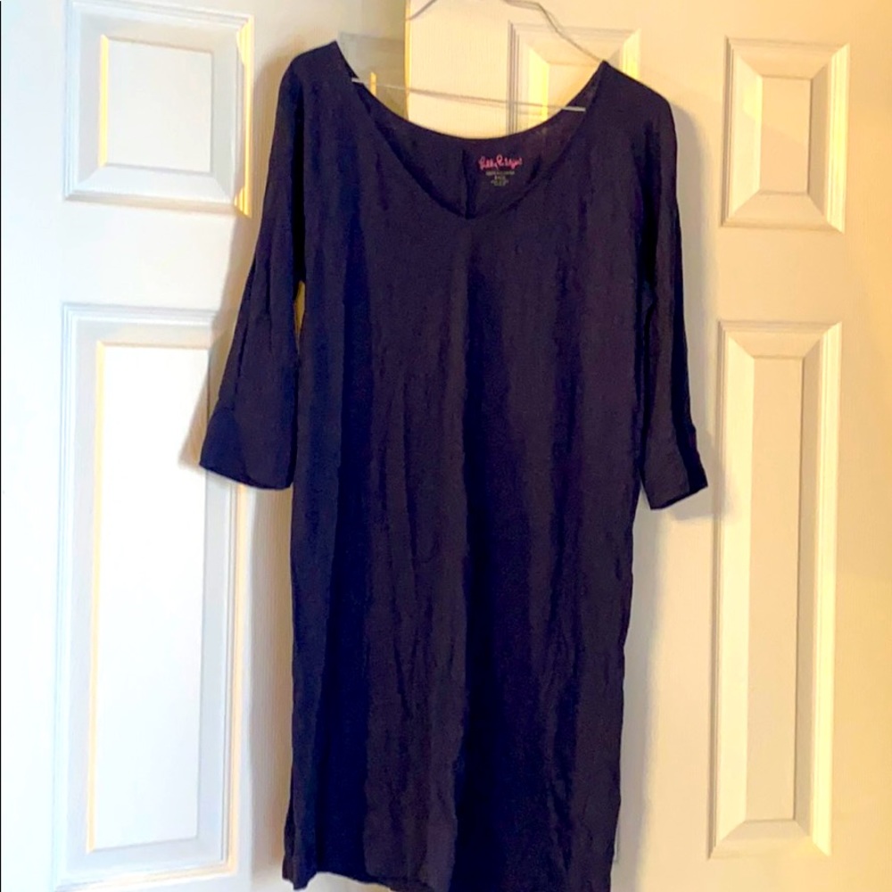 Lilly Pulitzer Navy 3/4 sleeve dress